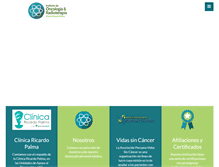 Tablet Screenshot of oncologiaricardopalma.com